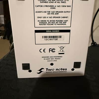 Two Notes Torpedo Captor X 16ohm Stereo Reactive Load Box / Attenuator 2020 - White image 4