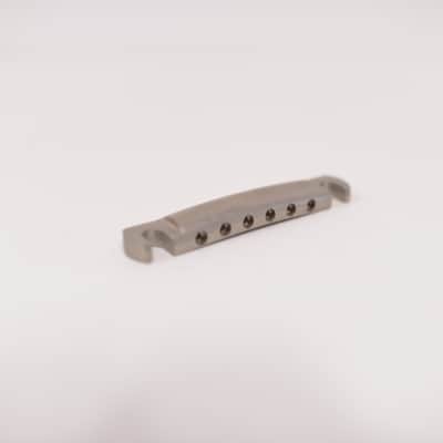 Rare Kluson Aluminum Wraparound Bridge Lightweight Brushed Finish – Late 1990s–Early 2010s Gibson Les Paul Custom Standard Tailpiece Stop Bar image 7