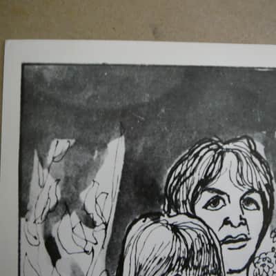 Beatles Rare Cynthia Lennon Twist signed Print John Paul George Ringo Beatles Maharishi 1981 image 3