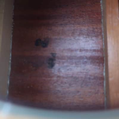 Vintage 1960-70s Kay Classical Acoustic Natural Guitar Clean Harmony Rare Jumbo Shape ?! A Jumbo Classical! Well Made Heavy Thick Tortoise Double Binding image 15
