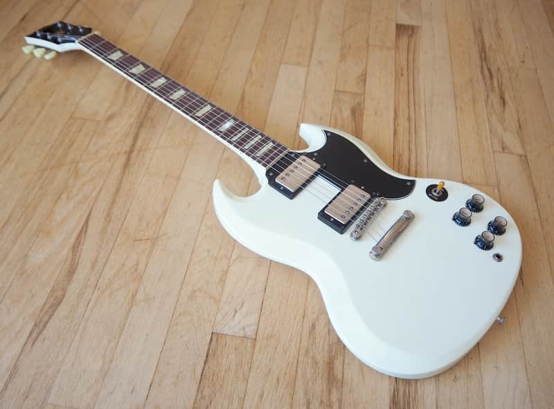 1989 Greco SG Standard '61 Reissue Guitar Mint Collection White