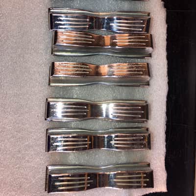 8 Complete Sets of Ludwig WFL Tension Rods & Claws & Lug Casings Club Date 1950s - 1960s - Nickel image 6