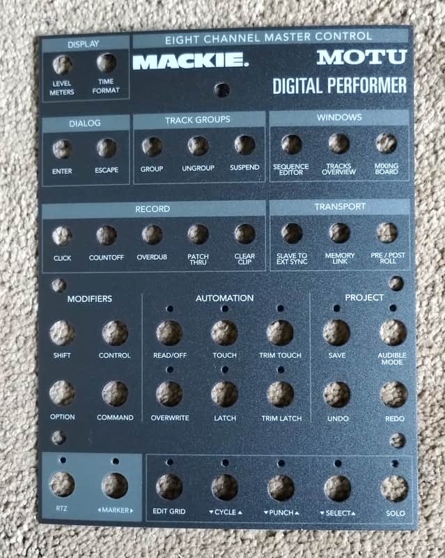 Mackie MOTU Digital Performer Lexan NEW unused - Please see my other listings for others image 1
