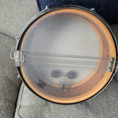 Slingerland 8 lug snare drum mahogany shell cob hoops Early 1960s - Red Sparkle image 6