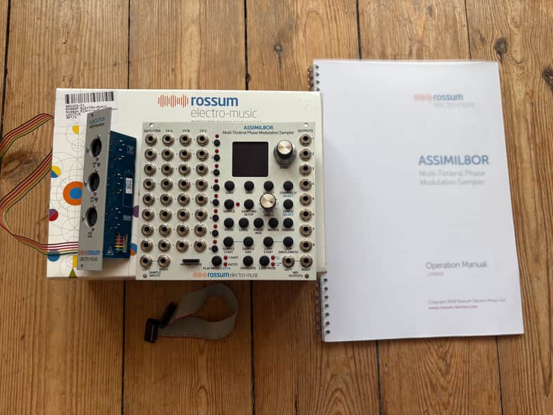Rossum Electro Music Assimil8or Eurorack Sampler, Locutus midi expander, manual image 1