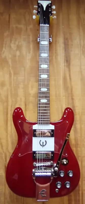 New Old Stock Epiphone Crestwood Tremotone 2020 - Present - Cherry image 1