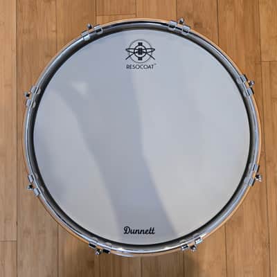 Snares - Dunnett Classic Drums 7x14 Stainless Steel w/Hybrid MetalWood Acacia Hoops image 6
