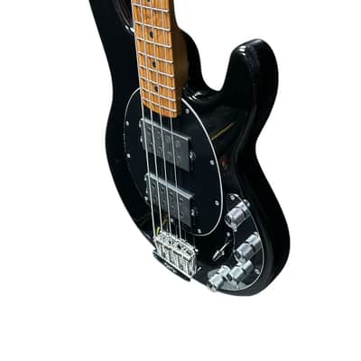 Ernie Ball Music Man Stingray 4 HH Special, Black/ Roasted Maple/CHROME HDW 8.3 LBS *IN STOCK* image 3