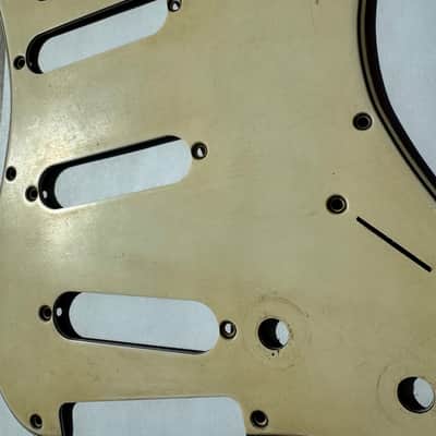 8 Hole 50's Fender Stratocaster 56 Vintage Pickguard Celluloid / Nitrate White / Cream 54 thru 58 RI image 12