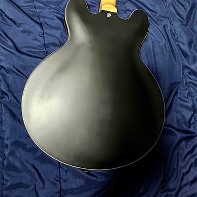 JCraft AR-2 2023 JM Semi-Hollow Electric Guitar Black w/ Padded Gig Bag image 8