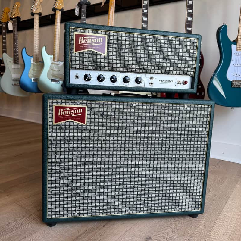 Benson Amps Vincent 2-Channel 30-Watt 1x12" Guitar Amp Half Stack 2019 - Present - Green/Gold image 1