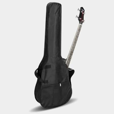 Glarry GMB101 4 string Electric Acoustic Bass Guitar w/ 4-Band Equalizer EQ-7545R 2020s - Black image 12