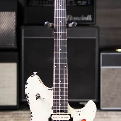 EVH Limited Edition Wolfgang Special Striped Series Electric Guitar - Distressed Ivory image 5
