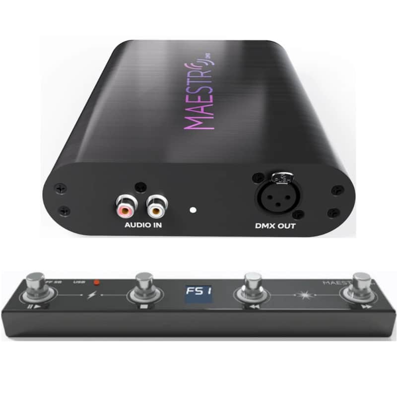 LIMBIC MEDIA MaestroDMX FS1 BUNDLE Stand Alone Light Controller Interface & Pedal image 1