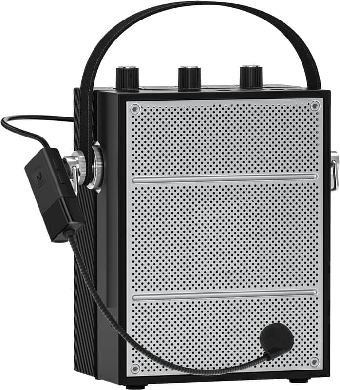 Bluetooth 5.3 Voice Amplifier with Wireless Microphone Headset,Personal Wireless Amplifier Mic for Teachers,40W Loudly Portable Megaphone Pa System for Classrooms,Speeches,Outdoors image 1