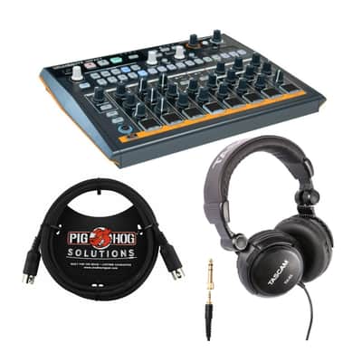 Arturia DrumBrute Impact Analog Drum Machine with Over-Ear Headphone and Cable