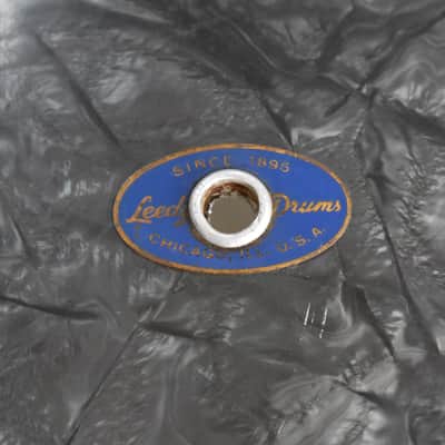 Vintage Slingerland Leedy 14" x 22" Bass Drum in Black Diamond Pearl image 6