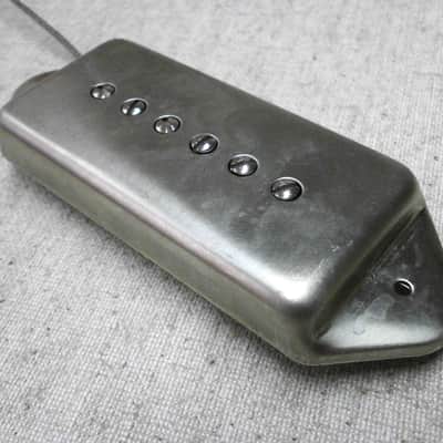 Q pickups DOG EAR P90 Pickup 1pc Bridge or Neck BLACK/CHROME/NICKEL/RAW NICKEL Casino Riviera Wildcat ES-330 Gibson Epiphone 50s 60s image 5