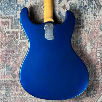 1965 Mosrite Ventures Model Blue Metallic Vintage Made In USA Electric Guitar W/ Original Hardshell Case! image 8