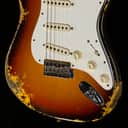 Fender Custom Shop 1959 Stratocaster Heavy Relic Rosewood Fingerboard Faded Aged Chocolate 3-Color Sunburst - CZ552023-7.75 lbs