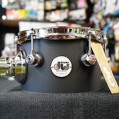 DW Design Series 8" Pure Maple Shell Tom - Black Satin Finish | 5x8" image 1