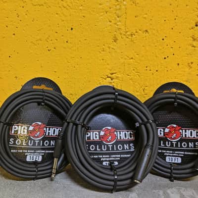 Pig Hog PHX14-10 1/4" TRSF to 1/4" TRSM Headphone Extension Cable, 10 Feet image 2
