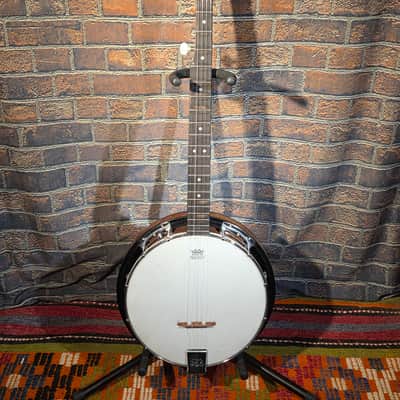 Vintage 1970s Kay KBJ-12 5-String Banjo w/ Chipboard Case image 2