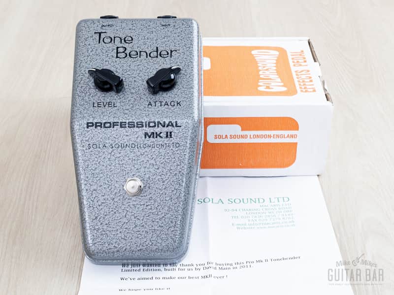 2011 Sola Sound Professional MKII Tone Bender David Main DAM, Mint w/ Box, OC84 Germanium image 1