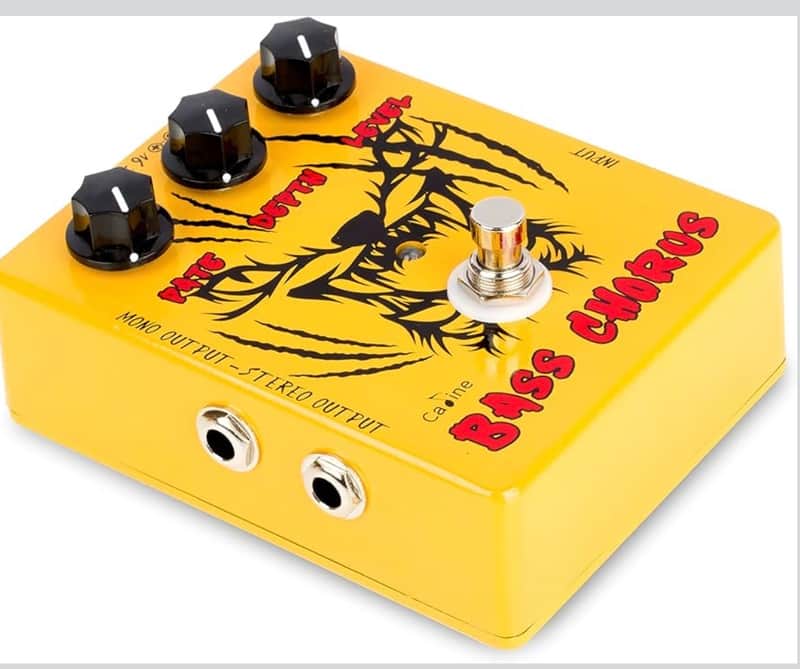 Caline Caline CP 83 Yellow Bass Chorus Effects Pedal Analog Circuit Mono-Stereo 2024 - YELLOW image 1