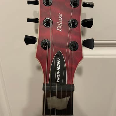 ESP LTD Viper-1000 Evertune 2020 - Present - See Thru Black Cherry image 4