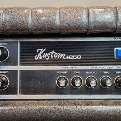 Kustom Kustom 250 Head and Kustom 4x12 Bottom USA 1970's Local pickup only in Milwaukee, WI image 3