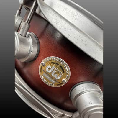 DW Collectors Snare Drum USA Cherry to Ebony SSC 14x5,5" 2016–2022 - Cherry to Ebony image 4