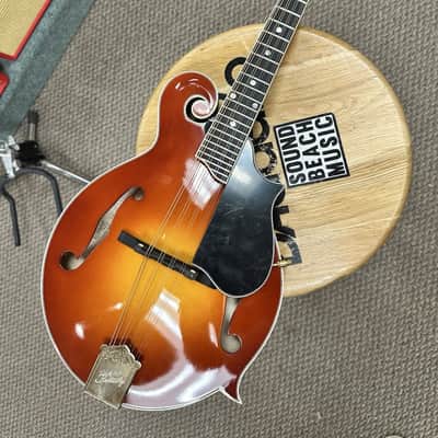 Kentucky KM-855 Artist F-Style Mandolin Amber Burst image 4