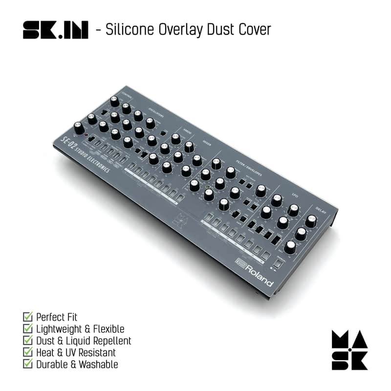 Silicone Overlay Dust Cover for Roland SE-02 Boutique Series image 1