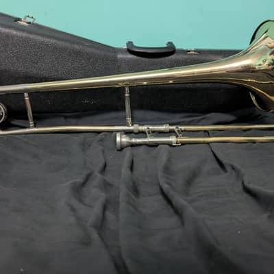 King 606 Student Model Tenor Trombone 2010s - Clear-Lacquered Brass image 3