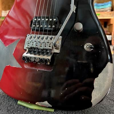 Valkenburg USA Jeff Duncan “Scarlet” Artist Series Electric Guitar – Red/Black Factory Relic – Custom Shop Level image 5