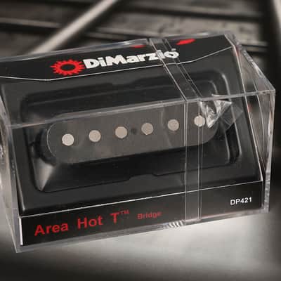 DiMarzio DP421BK Area Hot T Bridge Pickup - Black / Tele Telecaster image 1