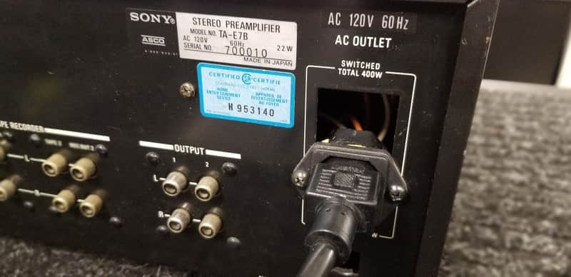 Sony TA-E7B Preamplifier | Reverb