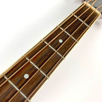 Regal Round Neck Acoustic Resonator Bass 4 string. Honeyburst image 3
