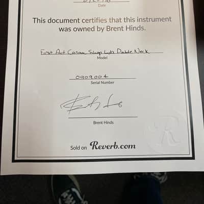 First Act Custom Shop Lola Double Neck Electric Guitar Owned by Brent Hinds of Mastodon image 14