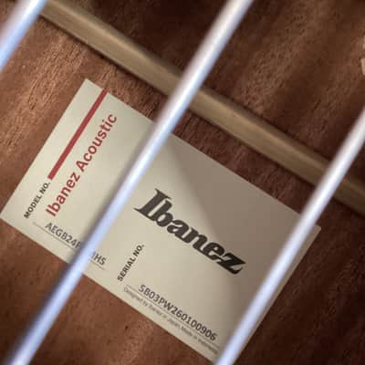 Ibanez AEGB24FE-MHS Standard in Mahogany Sunburst image 7