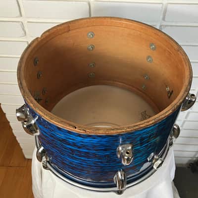 Slingerland 9x13 tom Blue Agate pearl 1973 image 7