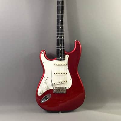 LEFTY! Vintage 1997 Fender ‘62 Reissue Stratocaster Custom Shop Texas Specials! Candy Apple Red Relic 6.9 Lb HSC image 1