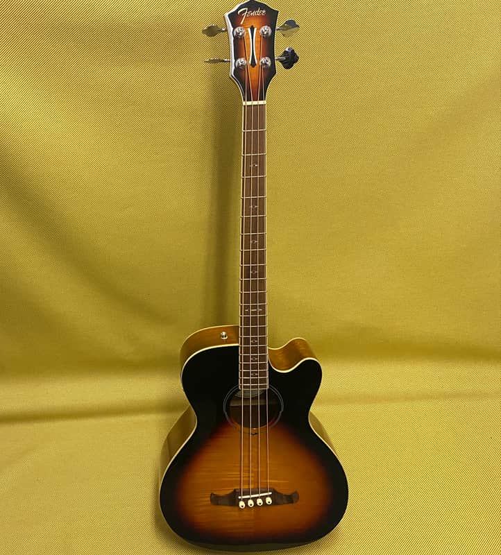 097-1443-032 Fender FA-450CE Sunburst Acoustic Electric Bass w/Fishman Preamp 0971443032 image 1