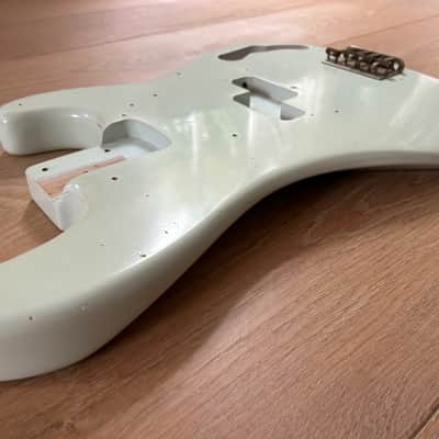 Fender (MJT) Precision Bass Body (2025) - Vintage Aged Faded Sonic Blue image 13