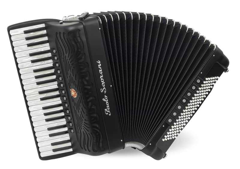 Paolo Soprani Professionale II Piano Accordion (Made in Italy) – Leather Case & Accessories Included image 1