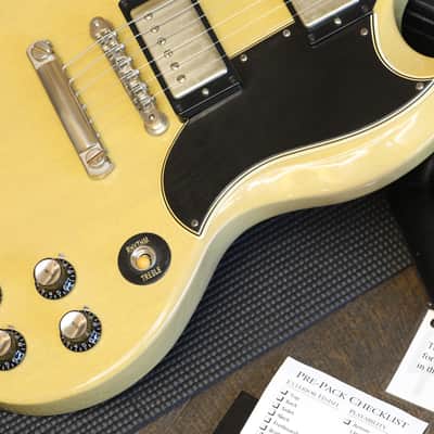 2011 Gibson Custom Shop 61 Reissue SG Electric Guitar TV Yellow + COA OHSC image 7