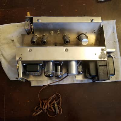 Sherwood Original S1000 Integrated hifi 6L6 mono tube amp Rare 1950s - cream gold speckled black image 20
