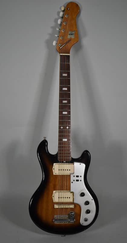 1960s Kent Made In Japan Double Pickup Sunburst Finish Electric