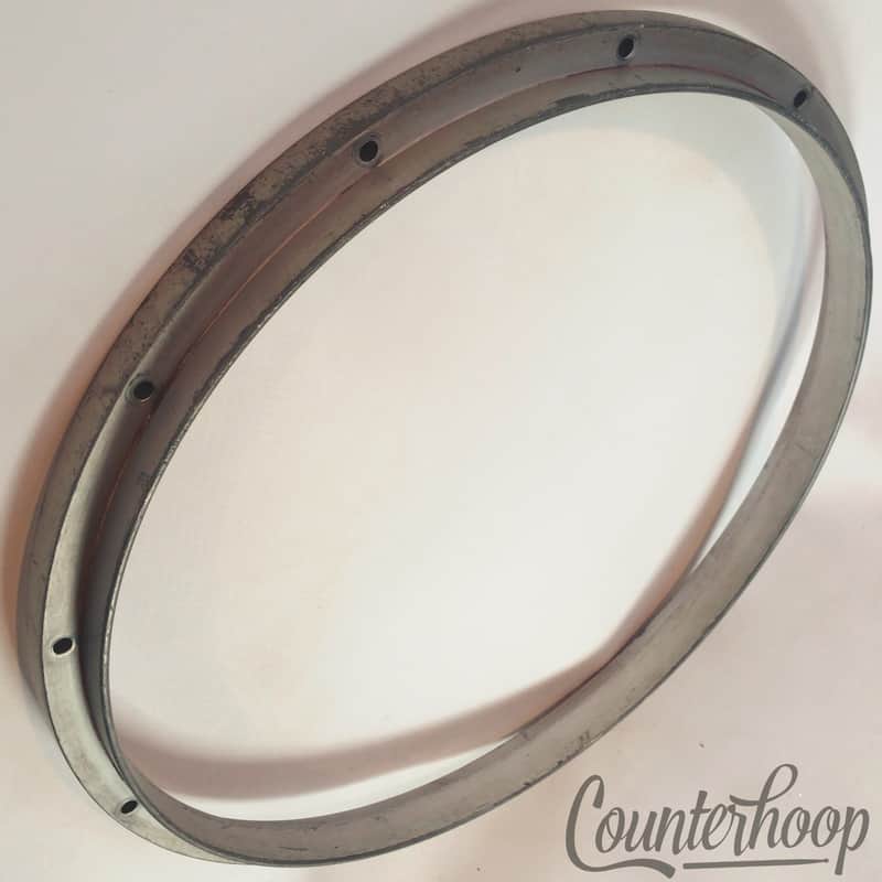 *Yamaha 14" Die-Cast 12-Lug Snare Drum Batter Rim/Hoop Marching Japan 1lb 15oz* image 1